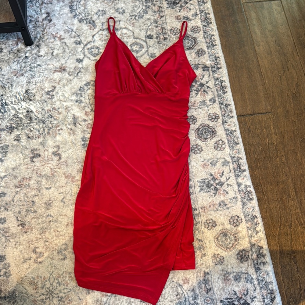 Windsor Vibrant Red Backless Dress